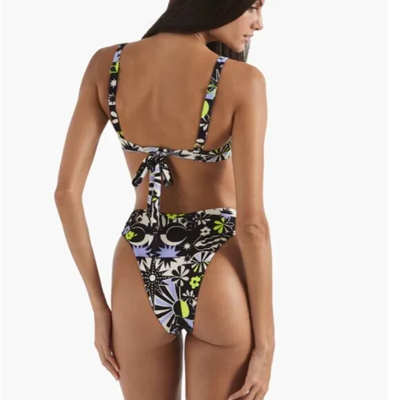 Oneone Swimwear Grace Underwire Top Sullivans Print Size L - Picture 2 of 3